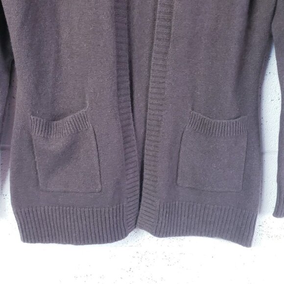 Marshall Fields Cashmere Cardigan Sweater Womens Medium Brown Pockets - Picture 5 of 7